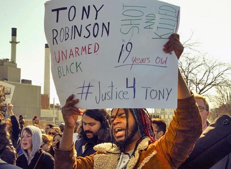 Protesters in Madison demand justice for police murder victim Tony Robinson