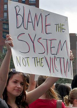 Protesting sexual violence and victim-blaming in New York City