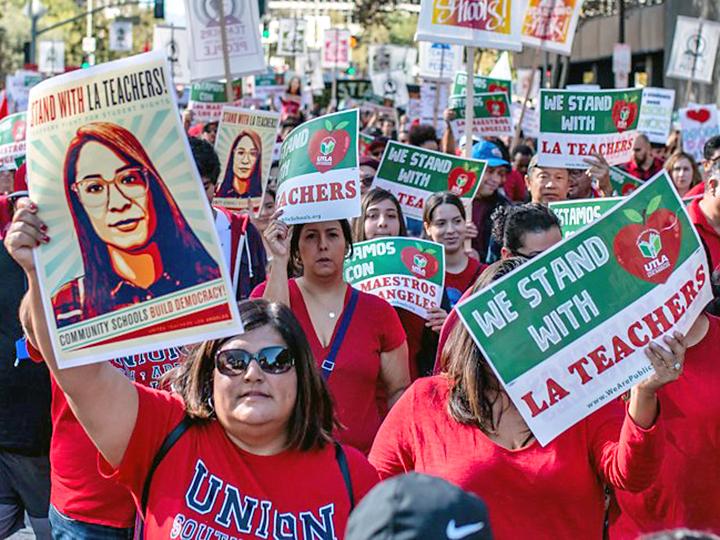 Los Angeles teachers on the march to save public education