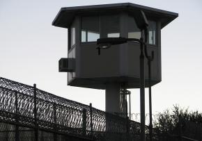 Prison guard tower in California