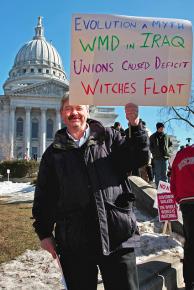 Large numbers of Wisconsin residents have stood up to the attacks on public-sector workers