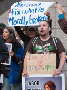Occupy activists rally in downtown Seattle