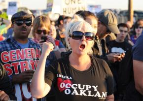 Tens of thousands on the march during Oakland's day of action November 2