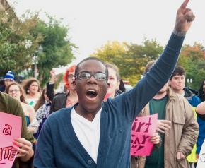 Marching against sexism in Michigan