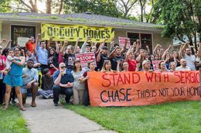 Activists from Occupy Homes MN rally to defend Sergio Ceballos from eviction