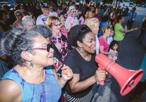 A Moral Mondays demonstration in July