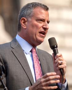 New York Mayor Bill de Blasio