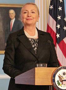 Hillary Clinton during her tenure as secretary of state