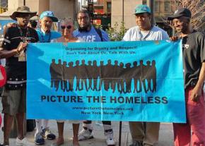 Picture the Homeless taking action earlier this summer