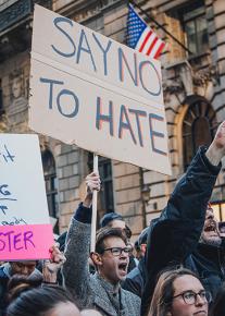 Anti-racists march through Manhattan with a message of unity