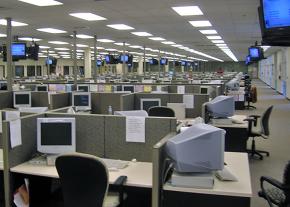 A call center office in Lakeland, Florida