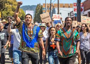Thousands march against racism in Berkeley, California