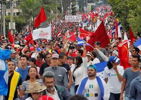 Thousands march against government corruption in Tegucigalpa