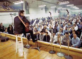 Johnny Cash performs at Folsom Prison