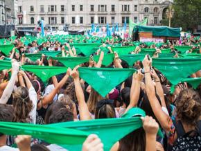 Thousands pack the streets outside Argentina’s Senate to demand legalized abortion