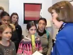 Sen. Dianne Feinstein lectures middle and high school students